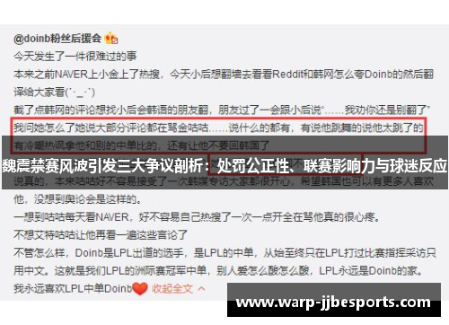 魏震禁赛风波引发三大争议剖析：处罚公正性、联赛影响力与球迷反应